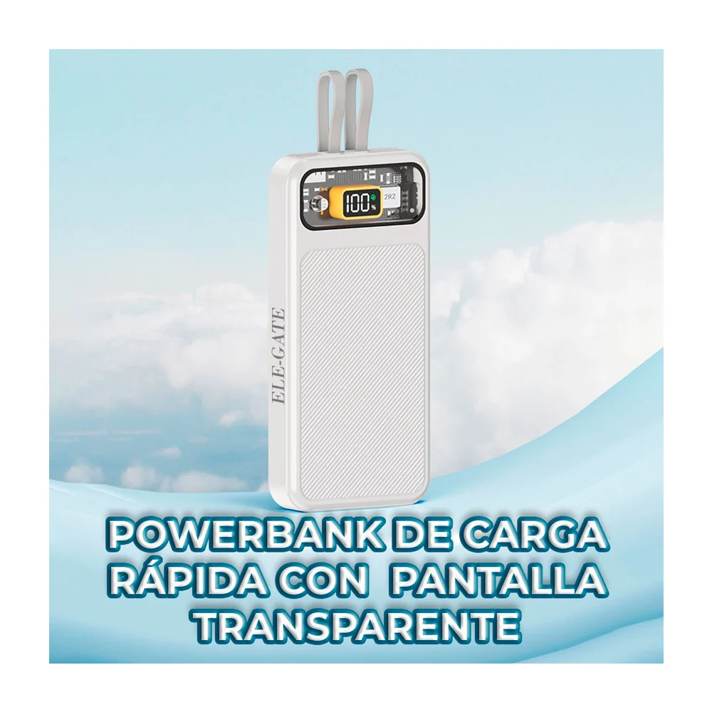 Power bank ele-gate portátil de carga r...