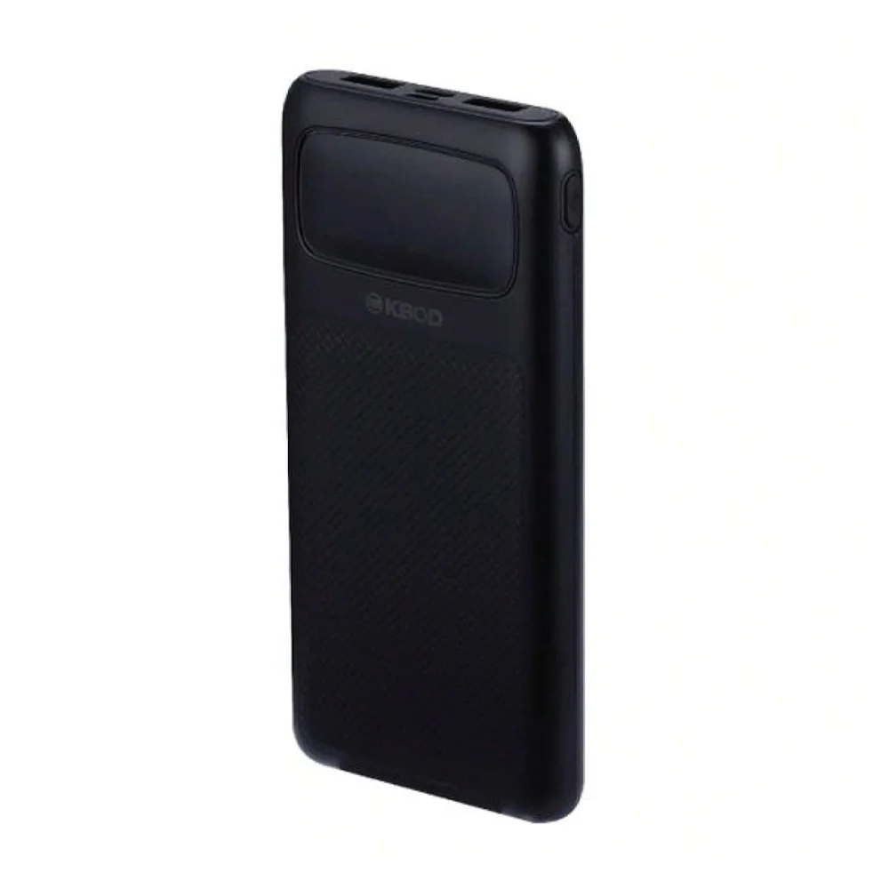 1pza Power bank / batería portátil 10000mah con 2 puertos usb, 1 puerto tipo c, 1 puerto v8 y pantalla digital, variedad de usos / kbod / pw07