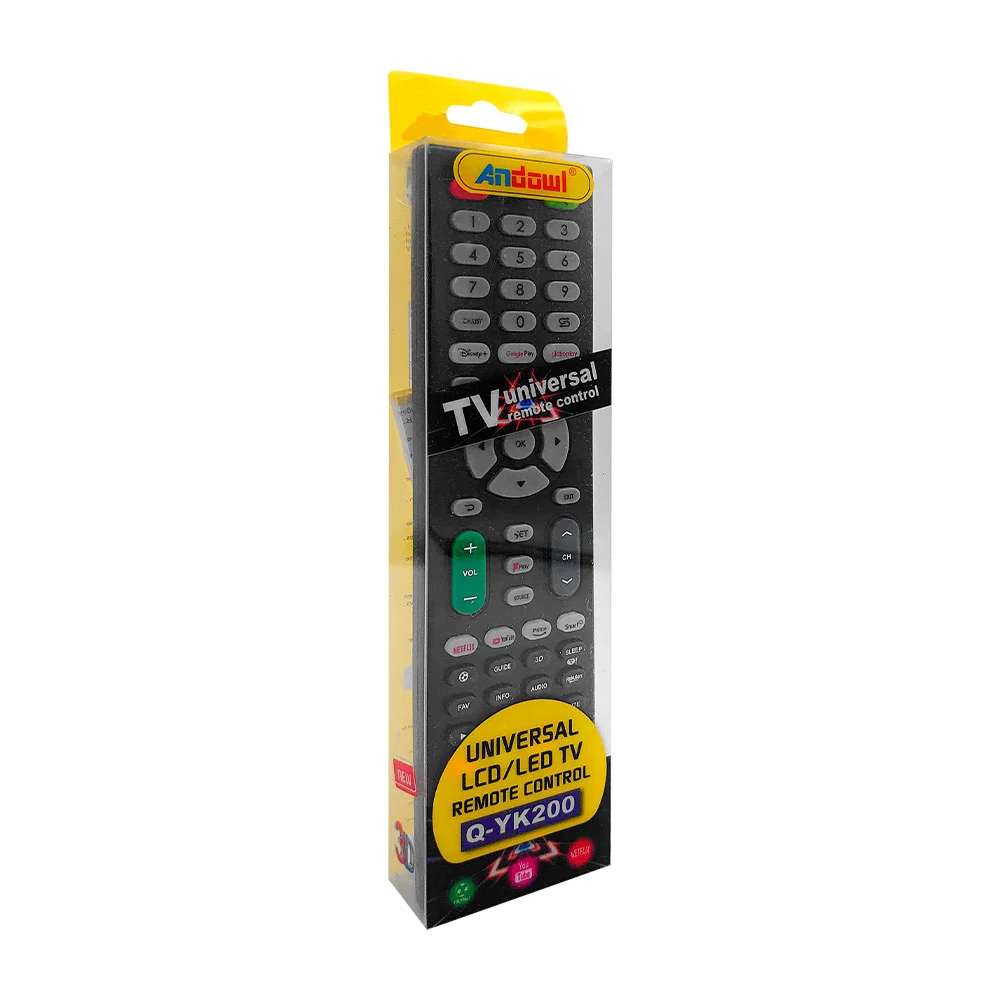 Control remoto andowl universal para televisión / tv universal remote / q-yk200