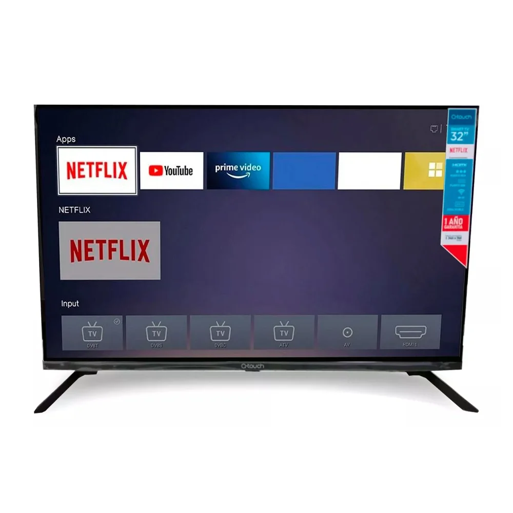 Pantalla smart-tv qtouch de 32 pulgadas de calidad 1080p full hd / tv-981