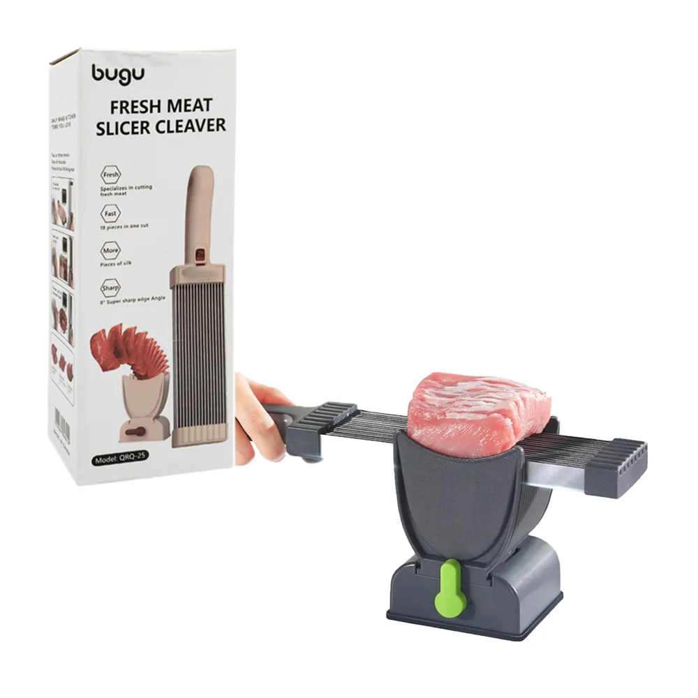 Cortador / rebanador manual con 17-18 cuchillas para cortar carne, variedad de colores / fresh meat slicer cleaver / 18371 / qrq-25