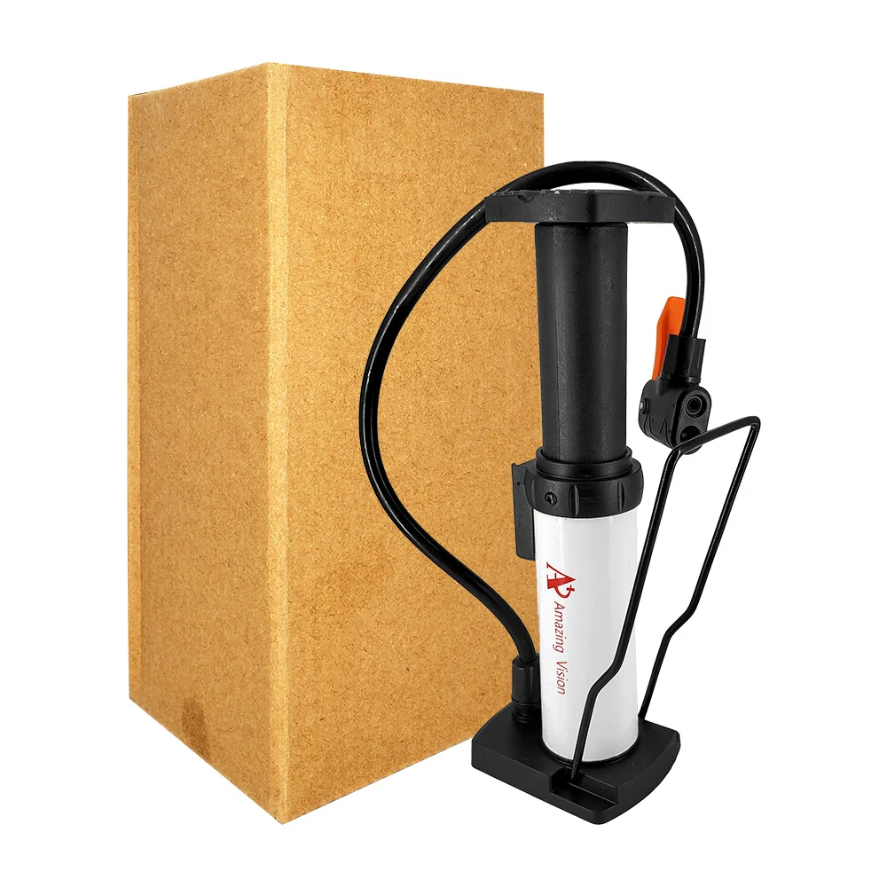 Bomba pequeña portátil multiusos de piso para inflar neumáticos con 3 válvulas / qt-03