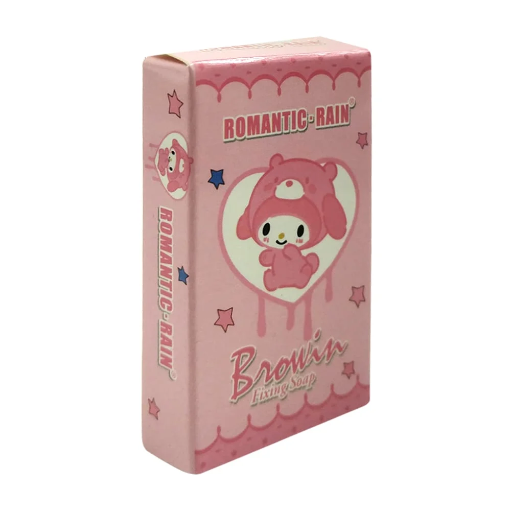 Estuche de gel / jabón para cejas romantic rain browin con estampado de hello kitty y sus amigos + cepillo, variedad de modelos / r767