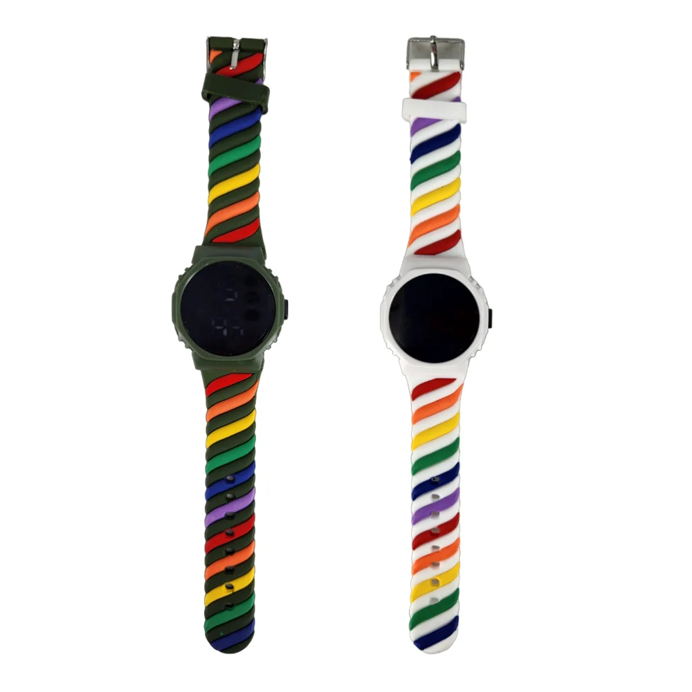 Reloj digital con correas multicolor, variedad de colores / dzb-2363