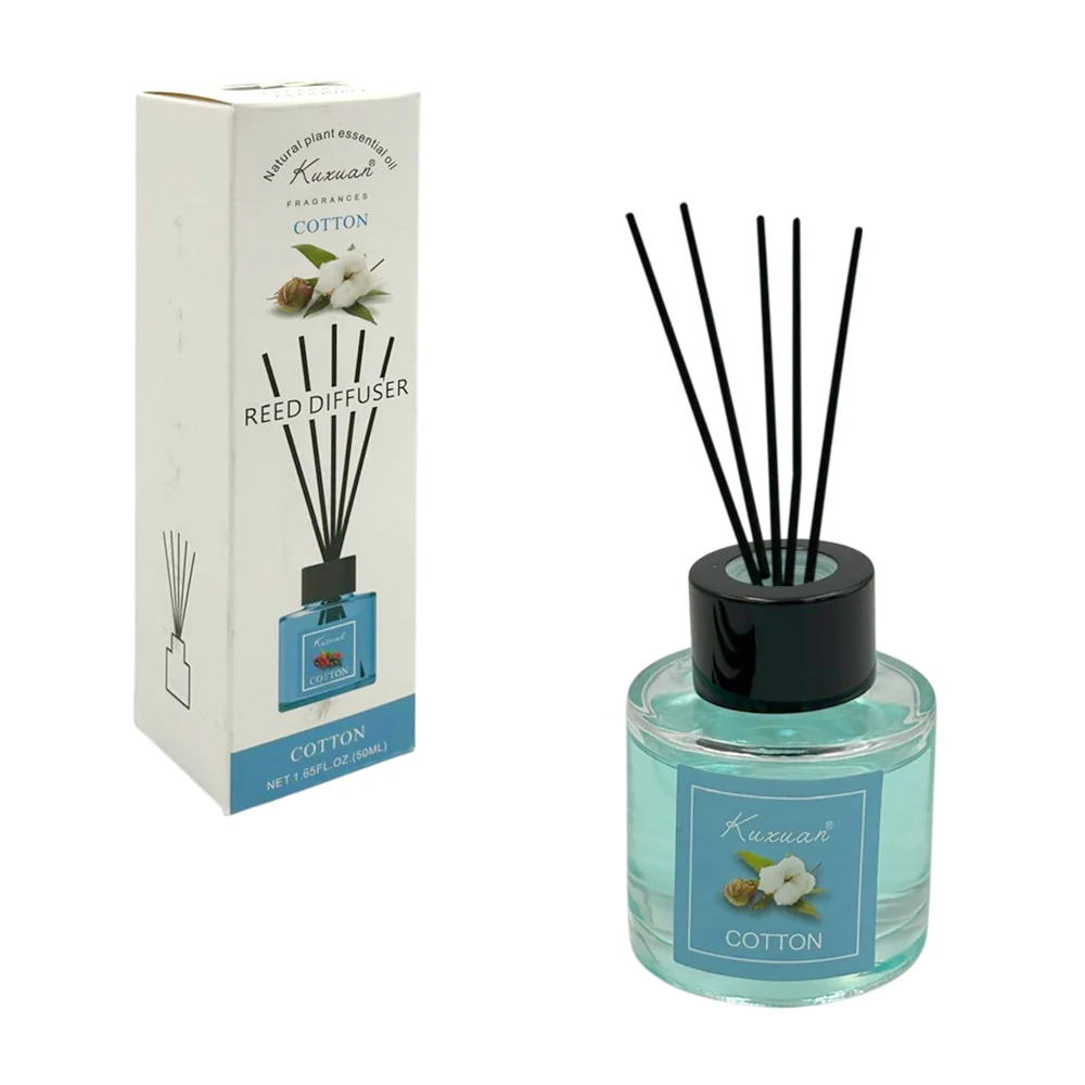 Ambientador aromatizante difusor de 5 varillas negras para el hogar, 50ml, variedad de aromas / reed diffuser / kuxuan