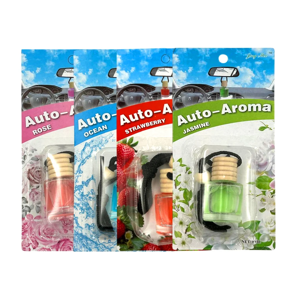 Frasco transparente aromatizante de 8ml con fragancia para automóvil, variedad de aromas / auto-aroma / rhp-61013 / jing mei