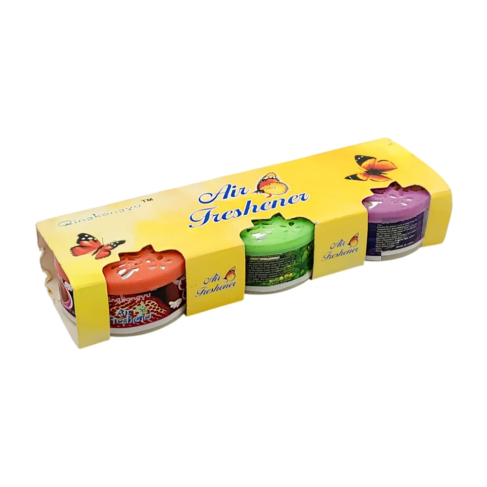 Paquete con 3 ambientadores sólidos en lata con tapa perforada, variedad de aromas / rhp-61024 / qingkongyu / air freshener