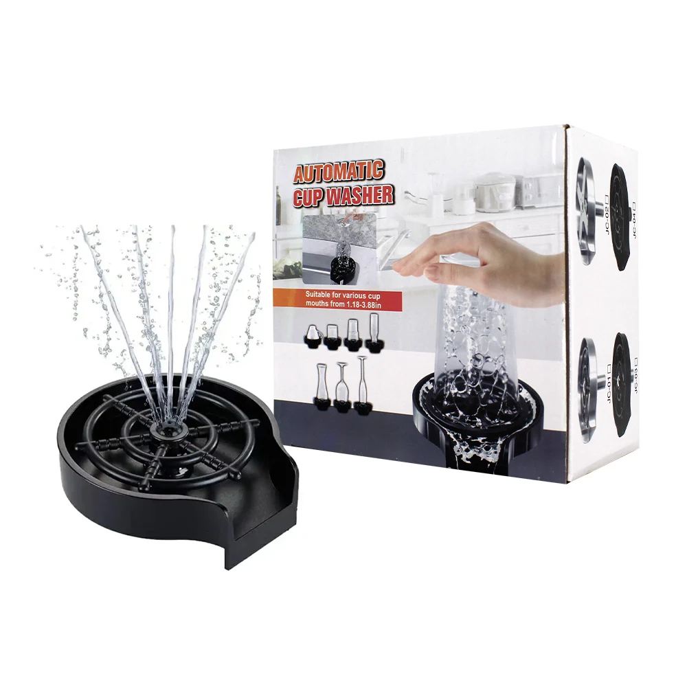 Limpiador / enjuagador de vidrio para fregadero de cocina con accesorios / automatic cup washer / ro-0143