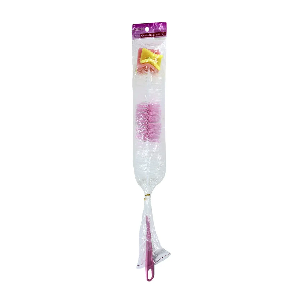 Cepillo escobillón limpia biberón de plástico, variedad de colores / mn-j-41