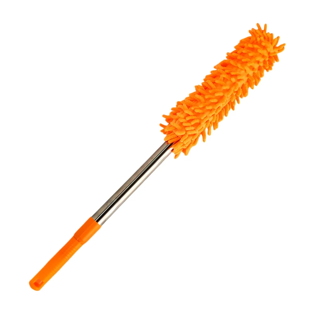 Plumero de microfibra retráctil con palo metálico, variedad de colores / ro-4406