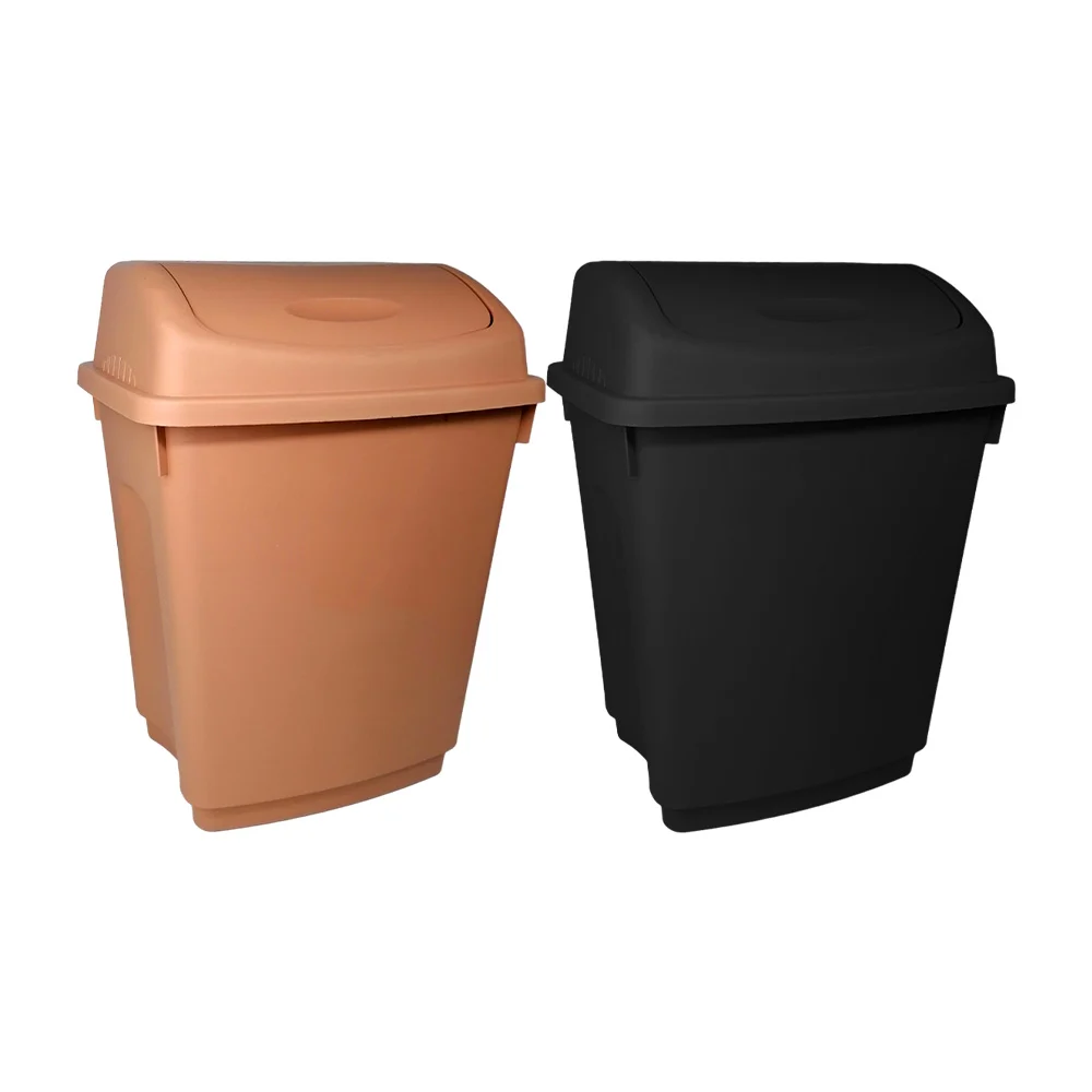 Bote cesto de plástico con capacidad de 10l para basura, variedad de colores / trash / 6785