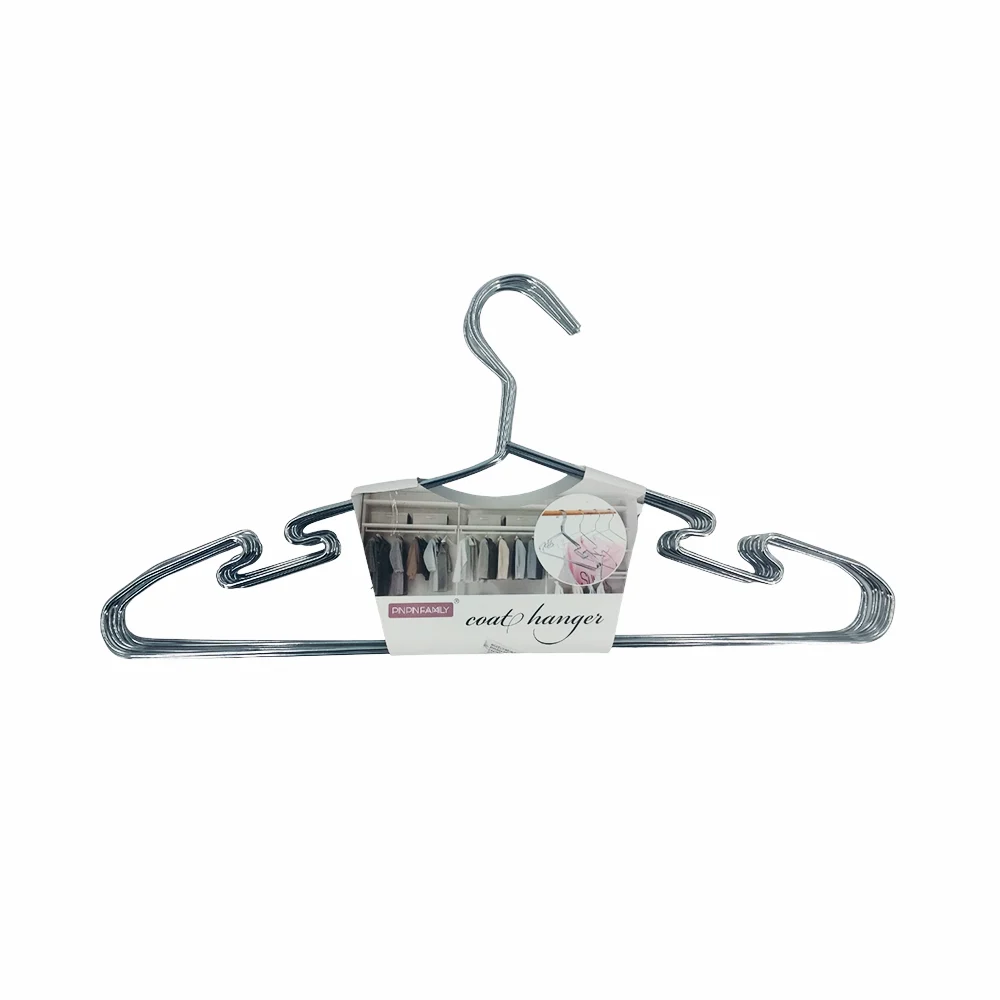 Paquete 10 ganchos metálicos grandes para ropa, 40cm / coat hanger