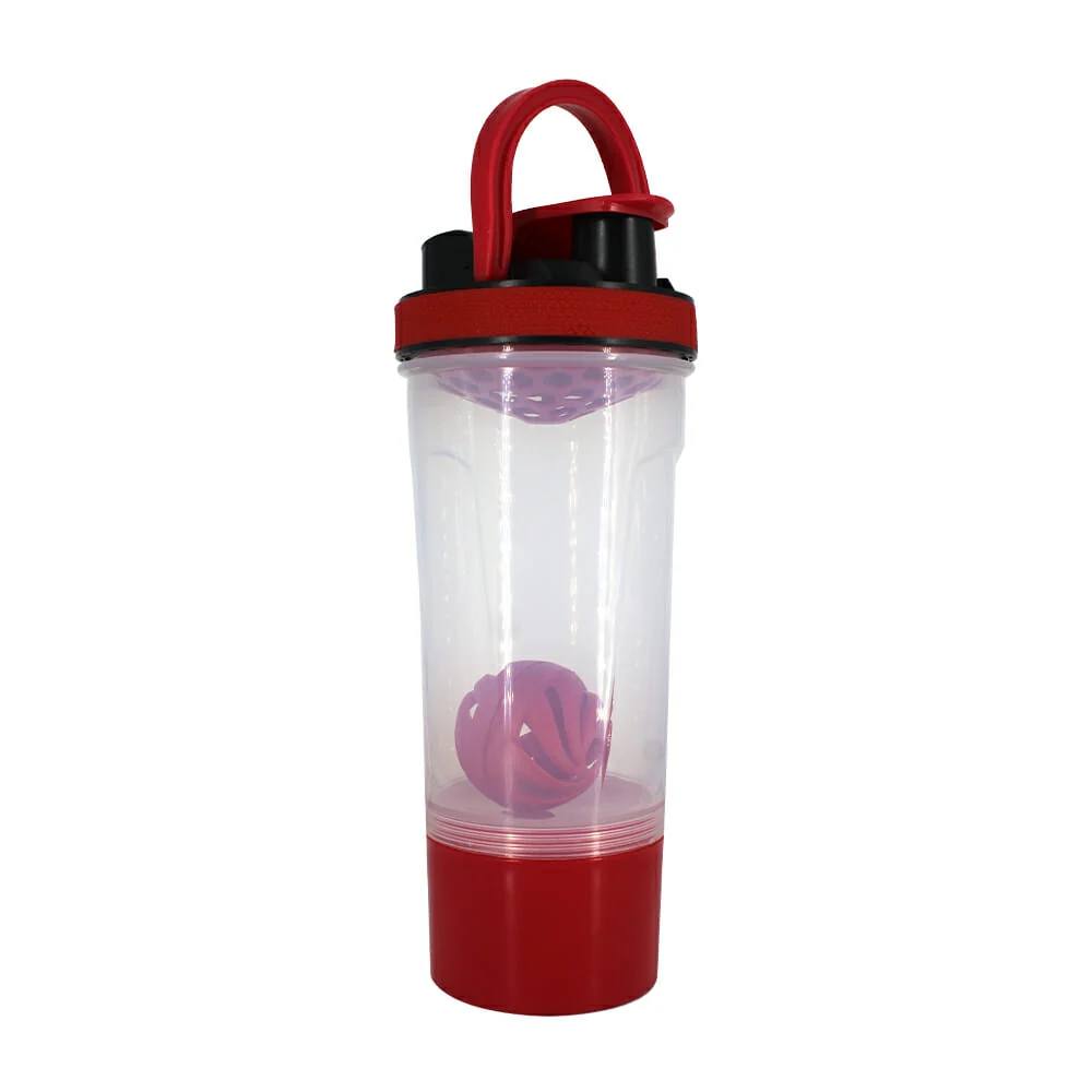 Vaso deportivo shaker mezclador para proteína de plástico, variedad de colores / ro-yk13 / x347