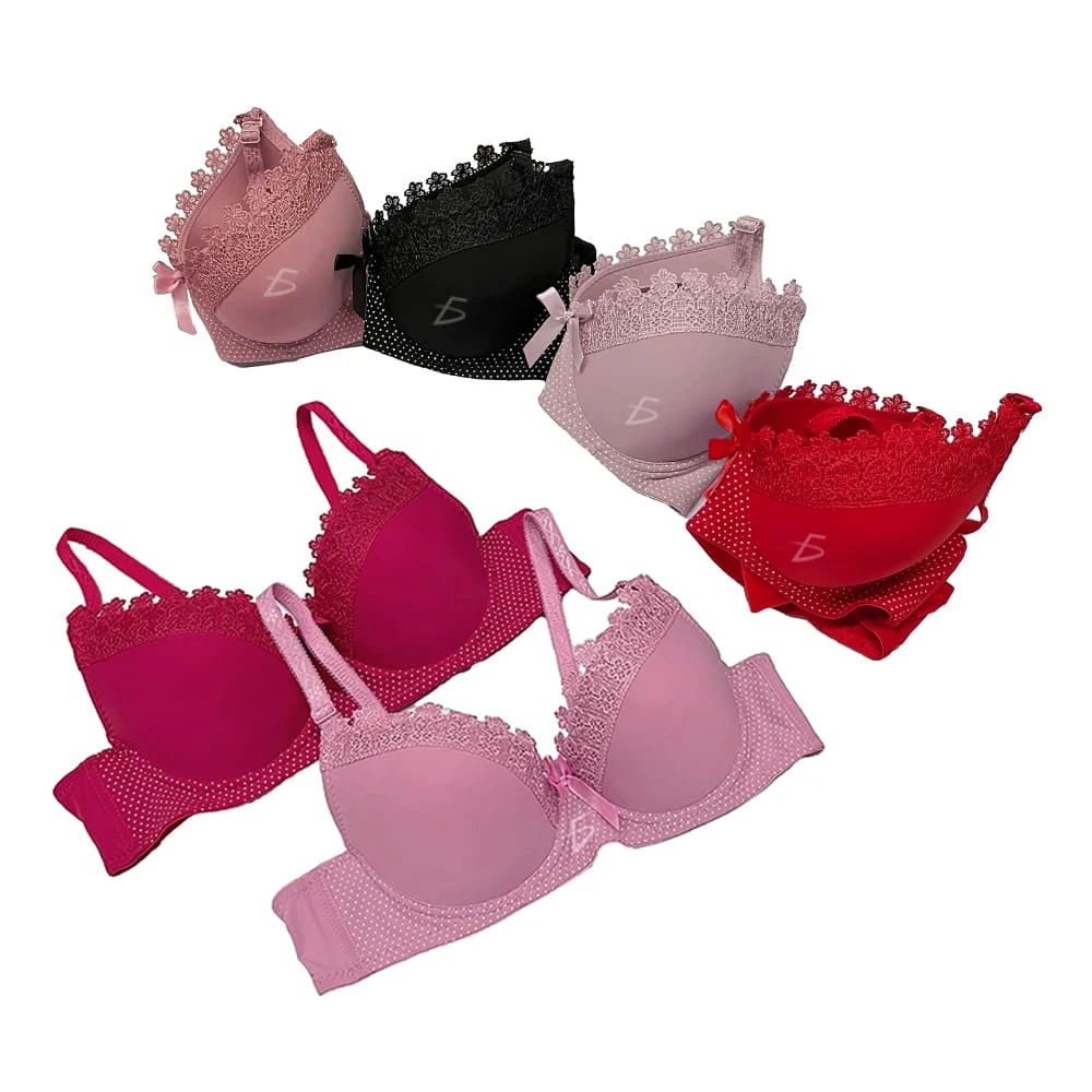 Brasier con encaje de copa completa push up, variedad de colores y tallas / rop.31