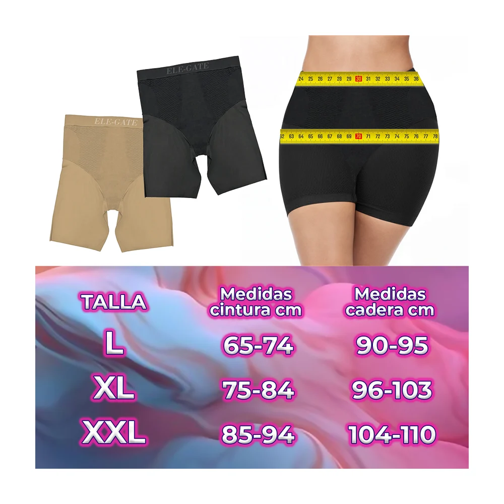 Calzoncillos de cintura alta tipo short elástico, variedad de colores y tallas / rop.56