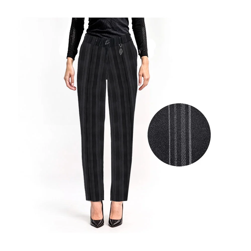 Pantalón negro de vestir con diseño para dama, variedad de modelos y tallas / rop.76