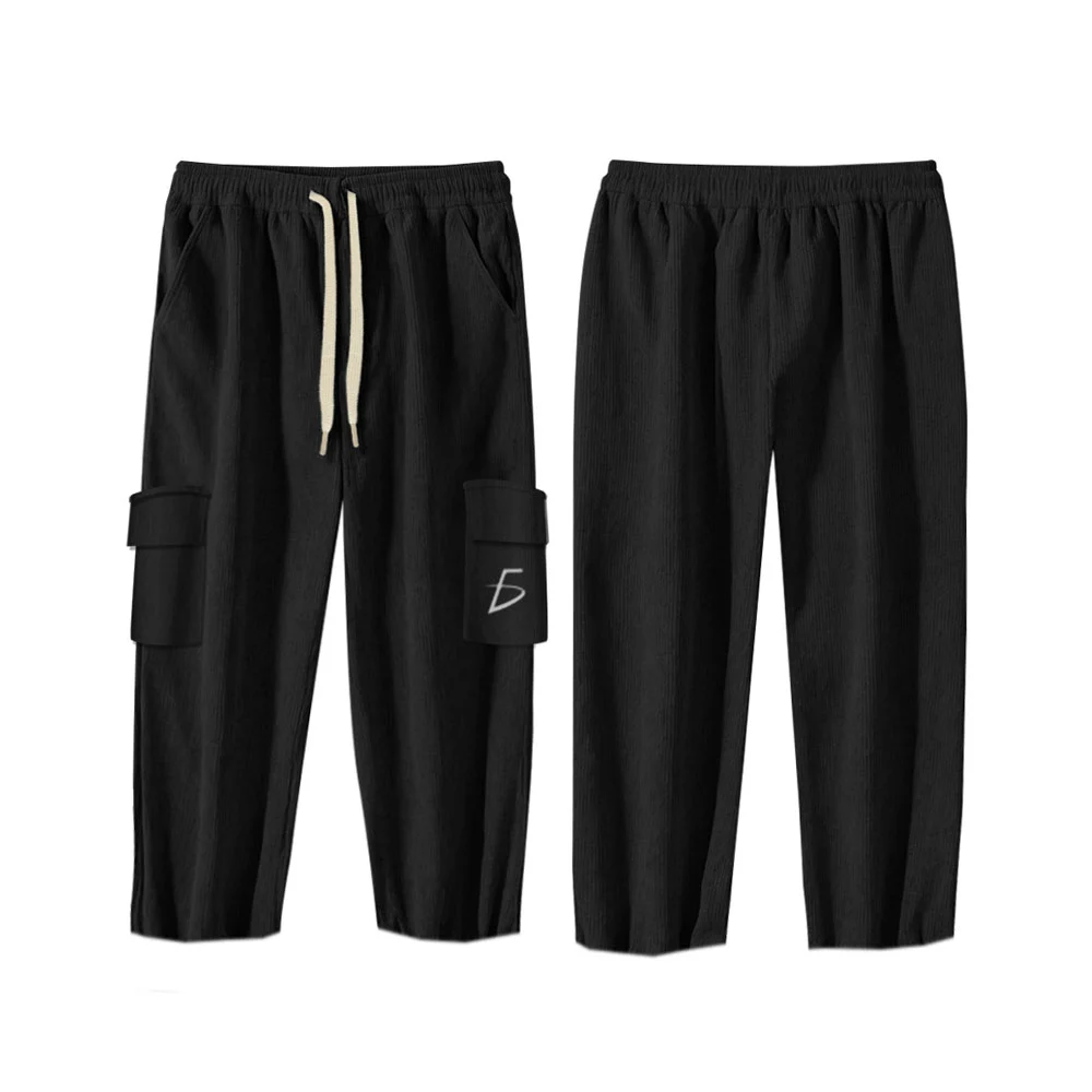 Pants térmico tipo cargo con forro aborregado con diseño en colores otoñales / rop.89