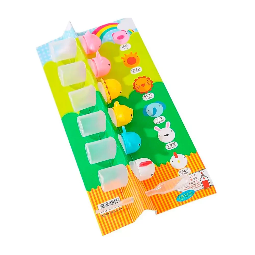 Paquete con 6 mini botes contenedores de salsas con diseño de animales para niños / 920953 / ro-004