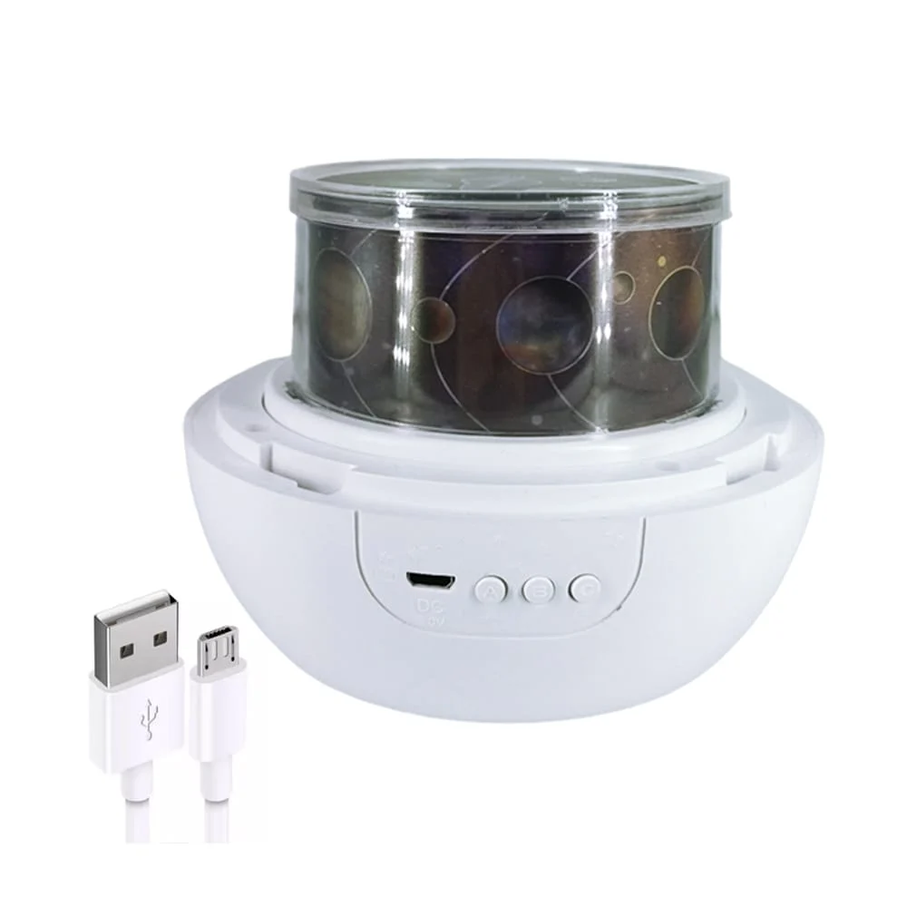 Lámpara proyectora led con rotación de 360° y 6 planillas intercambiables, variedad de colores / magic diamonds projection lamp