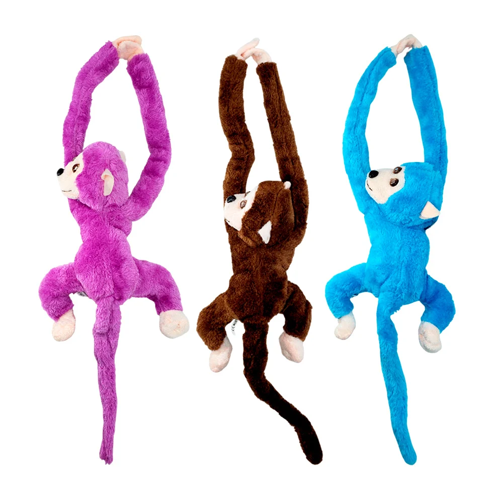 Peluche en forma de chango mono con luces y sonido, variedad de colores / s-31-6