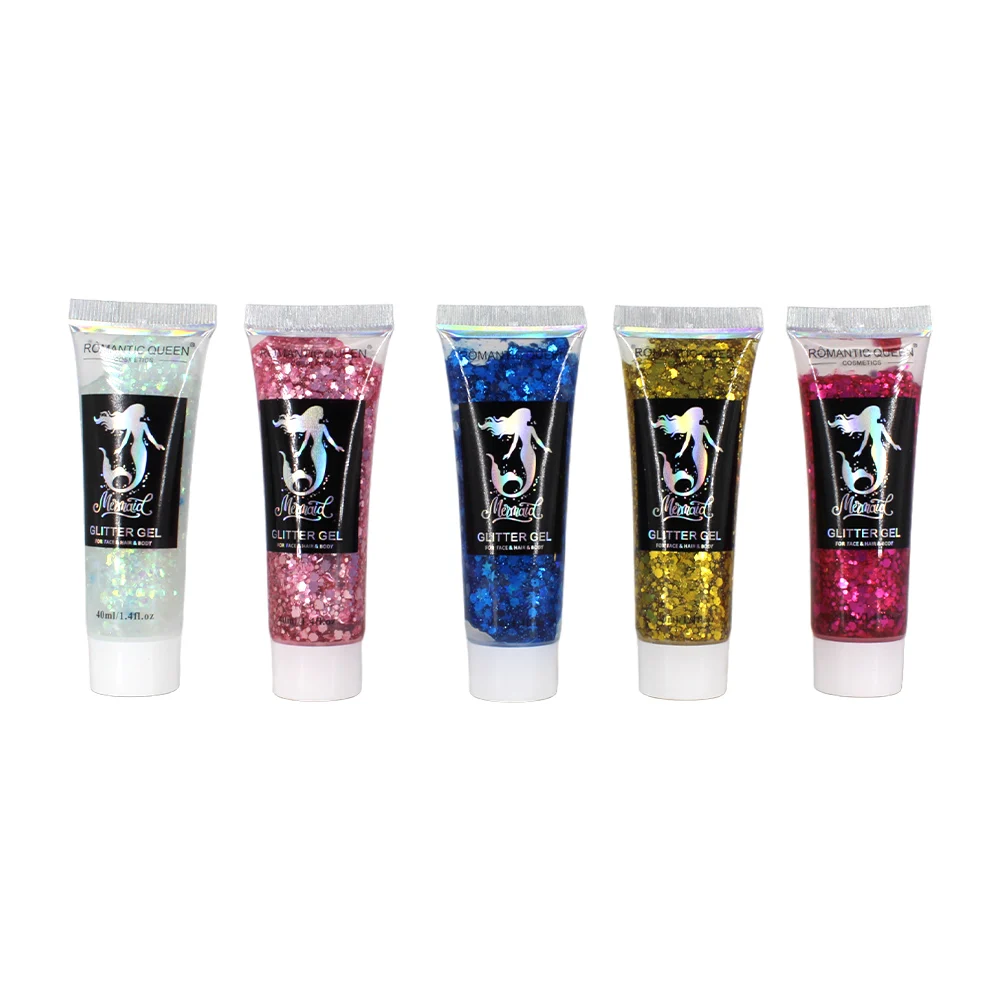 1pza Gel líquido con glitter brillantina multiusos 40ml, variedad de colores / romantic queen / ln57-xr01