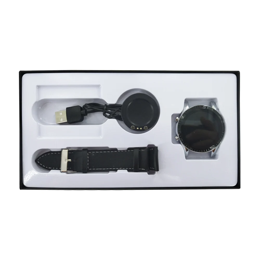 Reloj / smartwatch redondo s36 pro con base de carga magnética y correa intercambiable de piel sintética / s36 pro