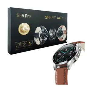 Reloj / smartwatch redondo s36 pro con base de carga magnética y corr…