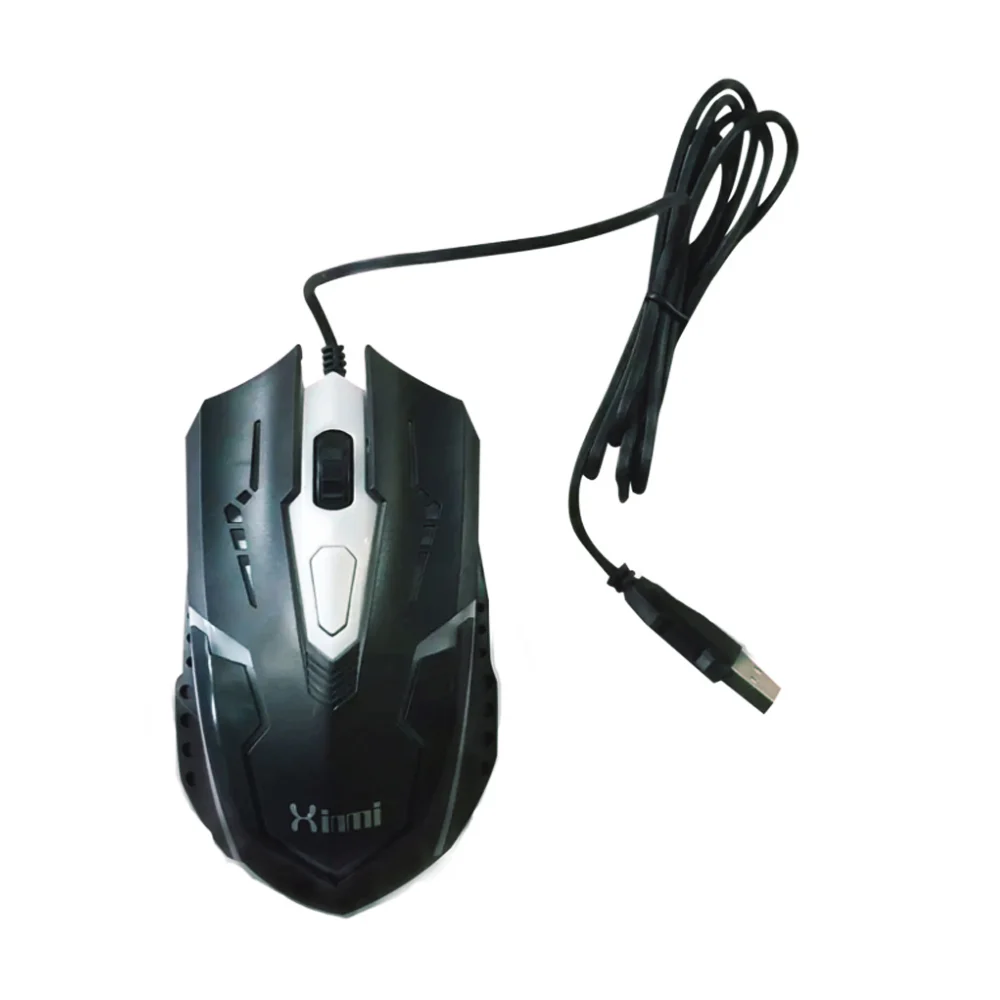 Mouse alámbrico gamer con luz led rgb / xinmi / optical mouse / sb-9230
