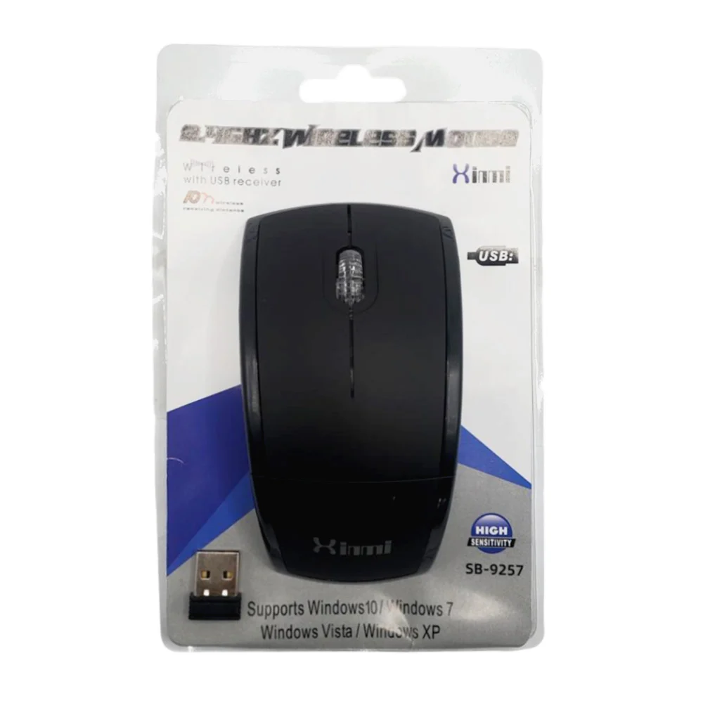 Mouse inalámbrico xinmi con diseño de arco 2.4ghz, variedad de colores / sb-9257