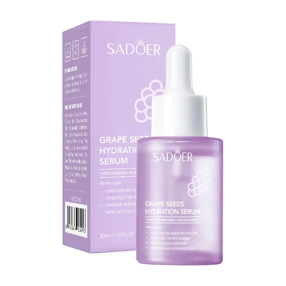 Suero hidratante con extracto semillas de uva, 30ml / sadoer / grape seeds serum