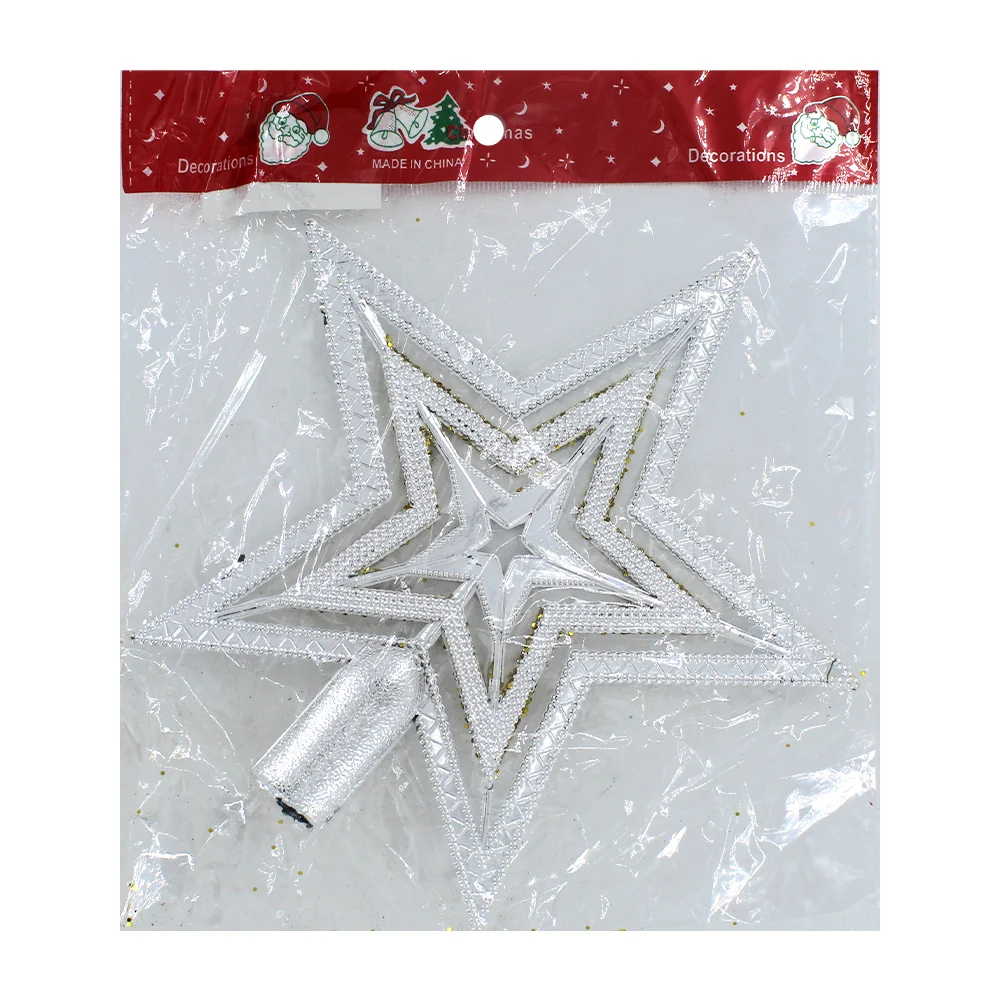 Estrella con diamantina para decoración de árbol de navidad 18cm, variedad de colores / sd-2939