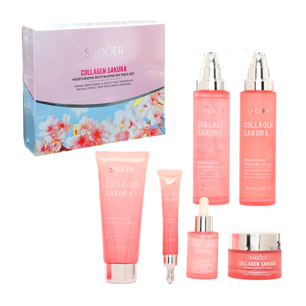 Kit de belleza facial sadoer con extracto de colágeno y sakura para hidratar la piel / c678 / sd02969