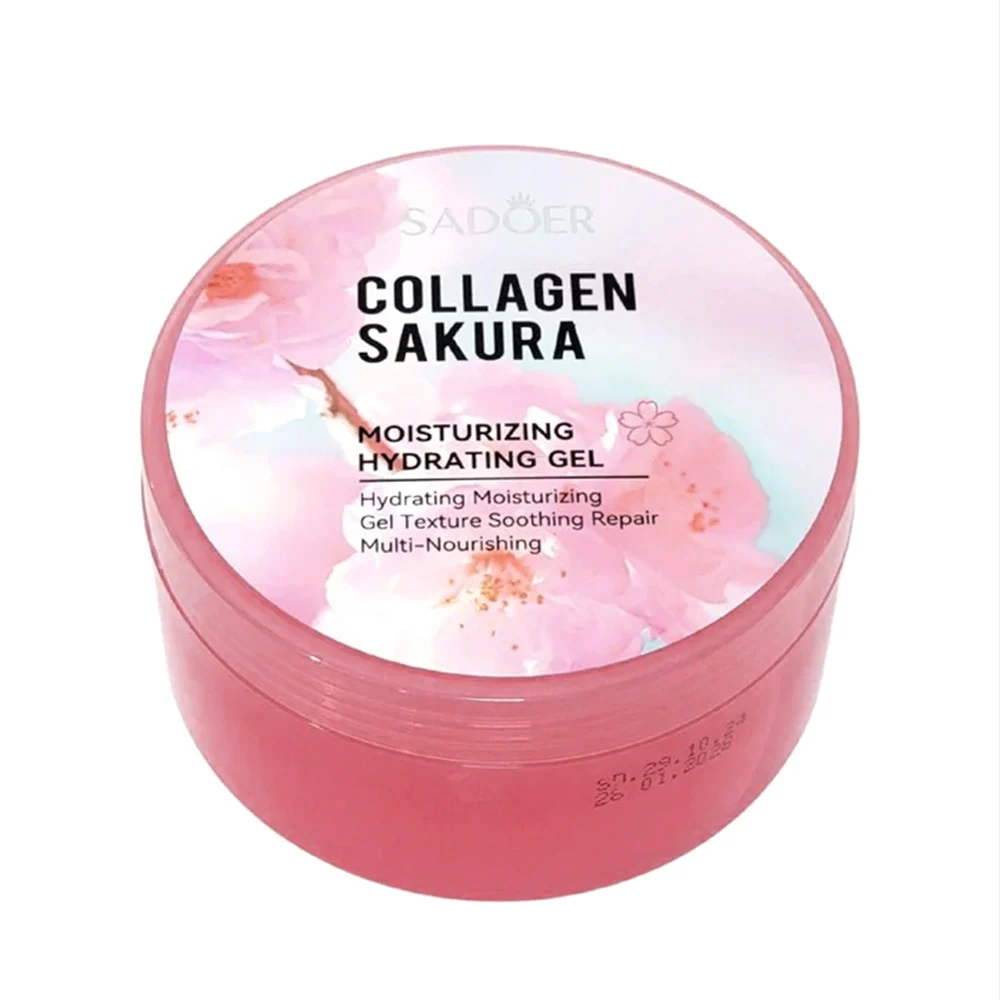 Gel hidratante con colágeno y extracto de flor sakura, 300g / sadoer / collagen sakura / c679 / sd03058