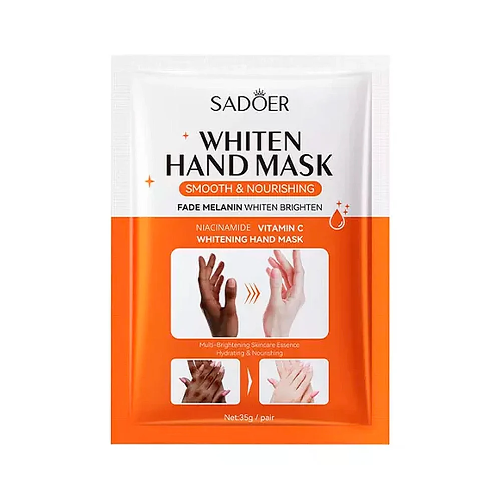 Mascarilla hidratante y blanqueadora con niacinamida vitamina c para manos, 35g / sadoer / whiten hand mask