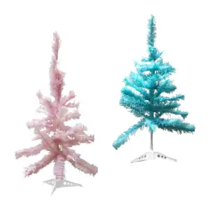 Juego árbol / pino de navidad pequeño 60cm con esferas, estrellas y m…