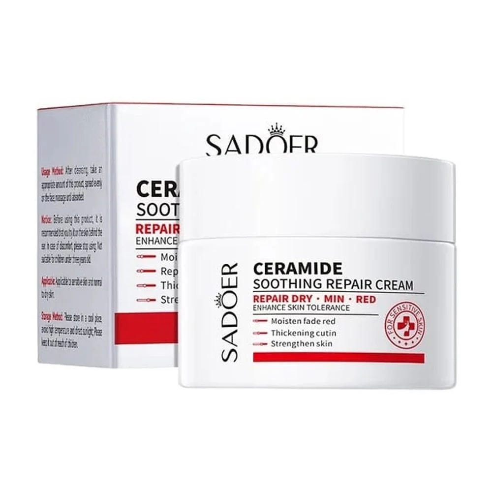 Crema reparadora sadoer con ceramidas para piel sensible, 50g / 805107