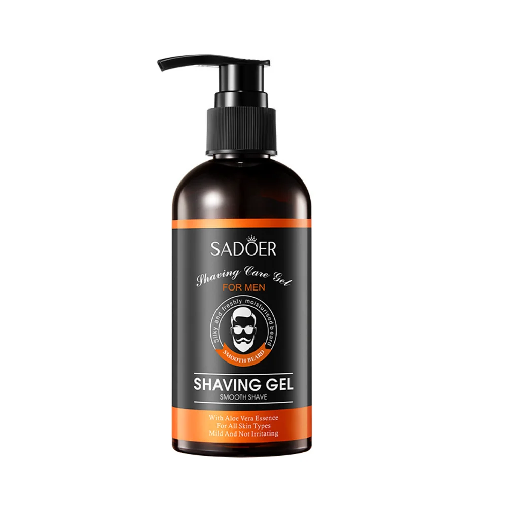 Gel de afeitar sadoer para un afeitado suave + esencia de aloe vera, 210ml / shaving gel / sd05724
