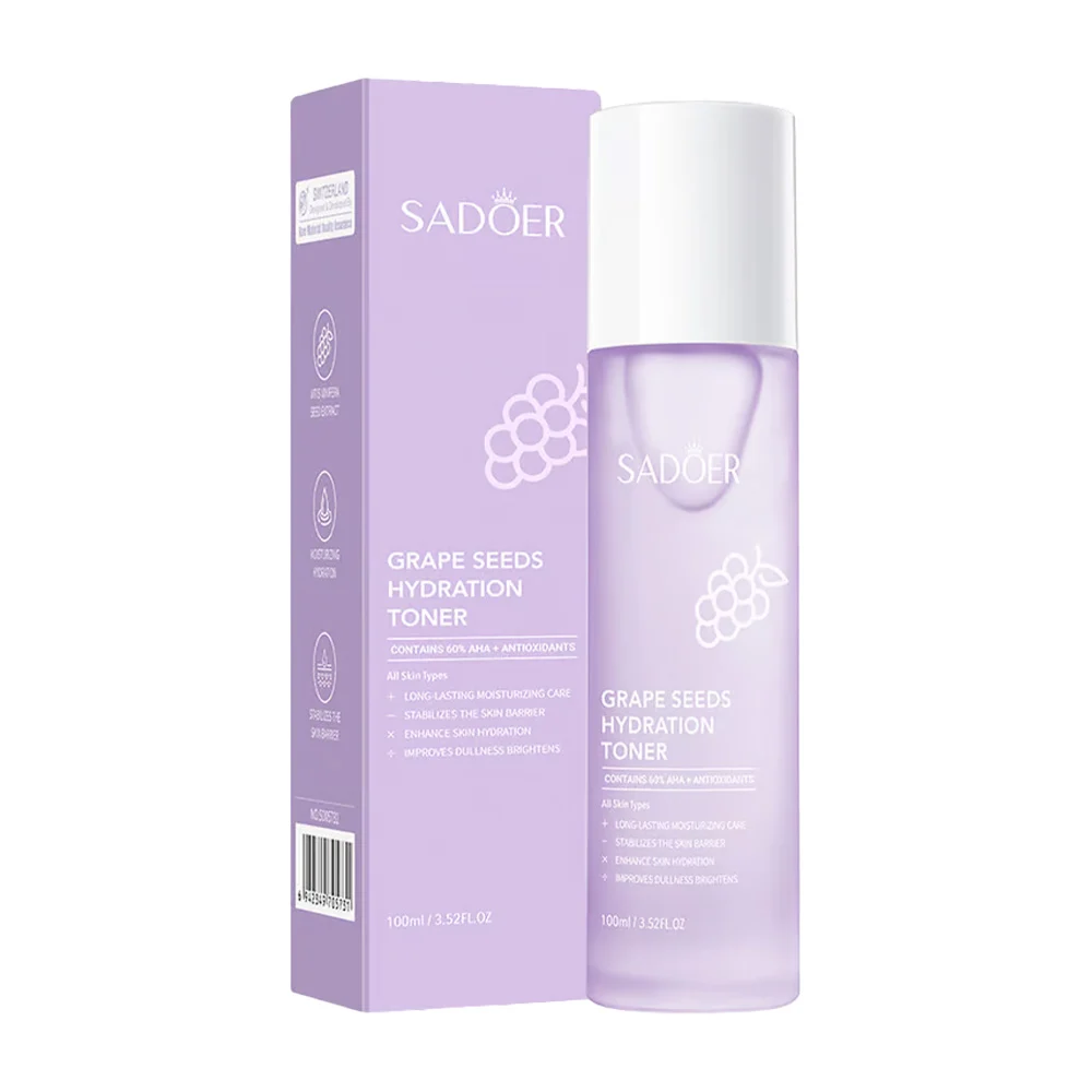 Tónico hidratante con extracto semillas de uva, 100ml / sadoer / grapes seeds toner / sd50731