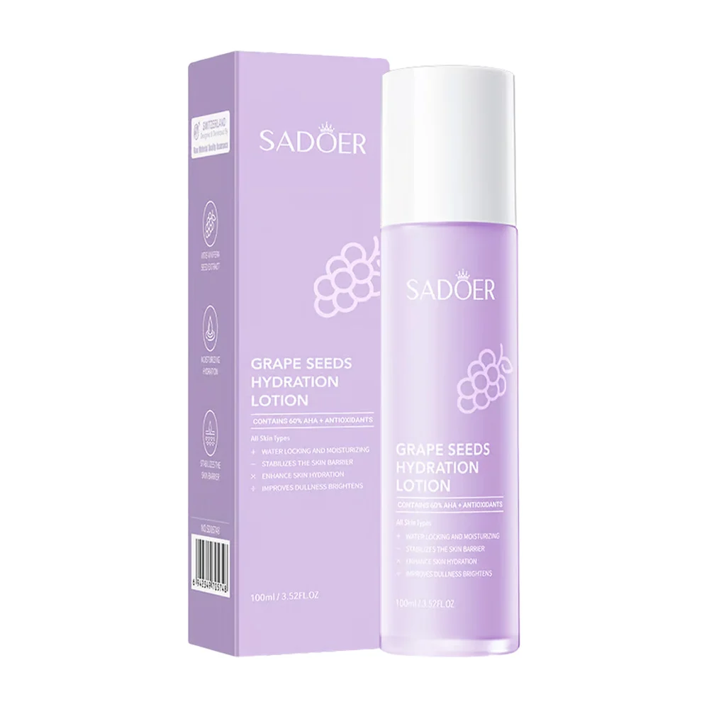 Loción hidratante sadoer con extracto semillas de uva, 100ml / grapes seeds lotion / sd05748