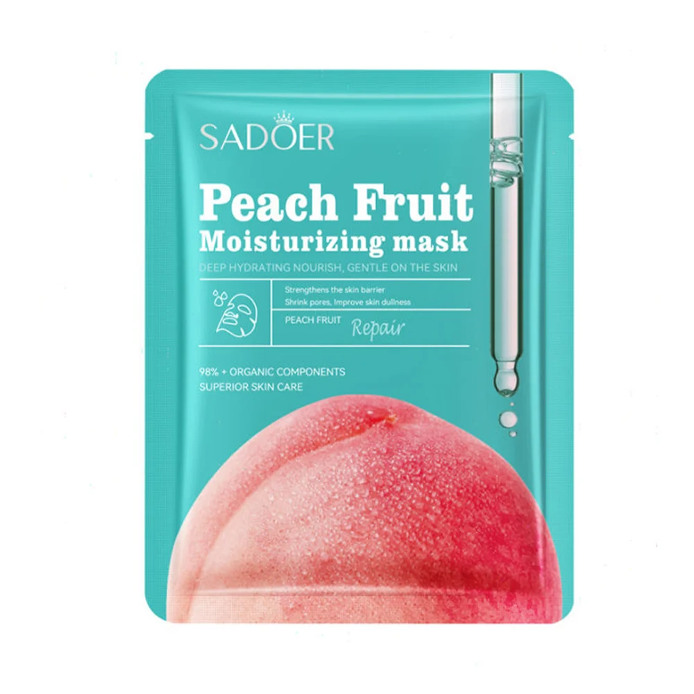 Mascarilla facial nutritiva sadoer para una hidratación profunda + extracto de durazno, 25g / sd06240