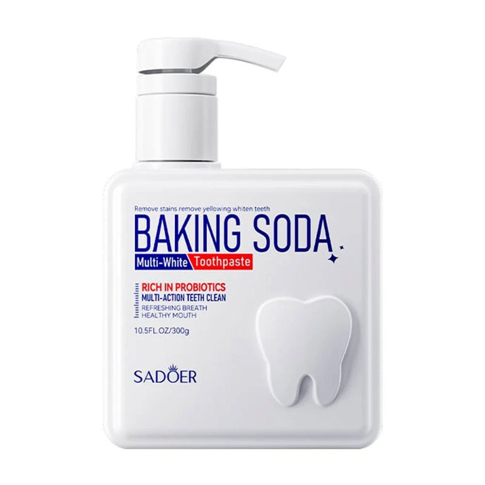 Pasta de dientes sadoer con extracto de bicarbonato de sodio y probióticos, 300g / baking soda / sd11092