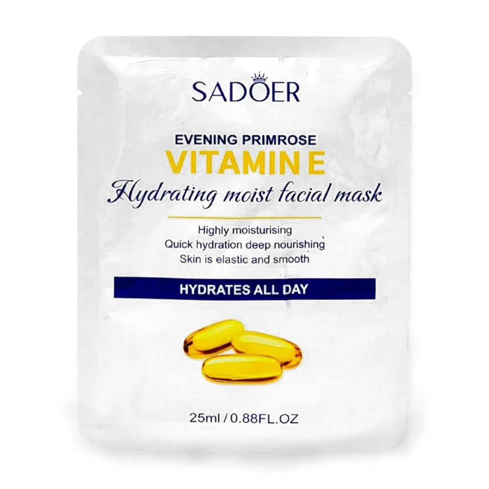 Mascarilla facial hidratante sadoer con extracto de vitamina e, 25g / sd11480