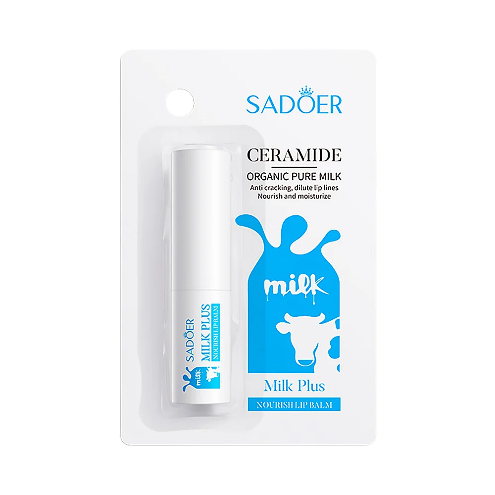 Bálsamo labial sadoer con efecto calmante con ceramidas y extracto de leche, 2.7g / 332292