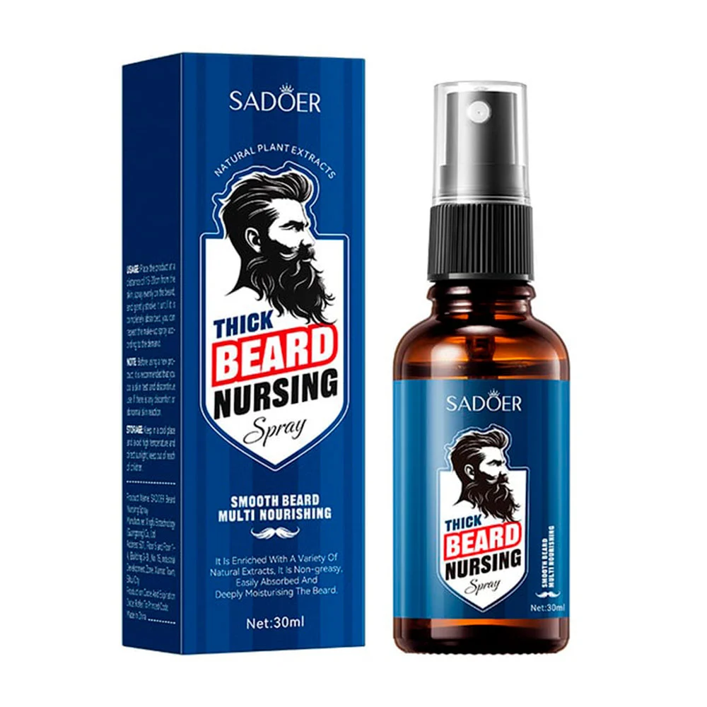 Spray refrescante sadoer para el cuidado de la barba, 30ml / thick beard nursing spray / sd49421