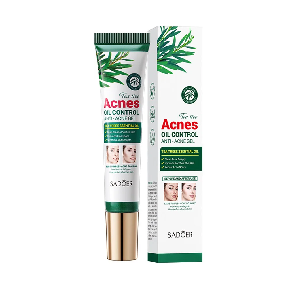 Gel facial anti acné sadoer con extracto de árbol de té, 20g / sd50804