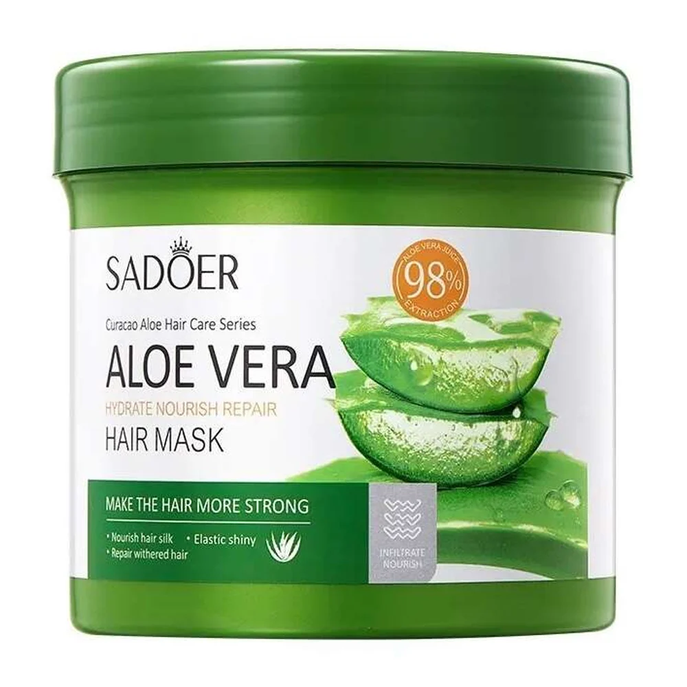Mascarilla capilar reparadora sadoer con extracto de aloe vera, 500g / hair mask / sd41111