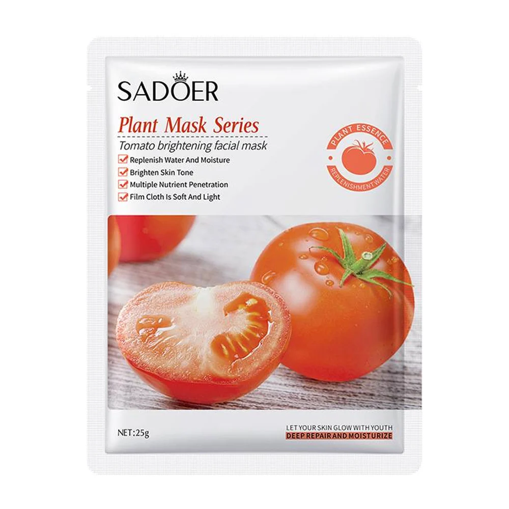 Mascarilla facial sadoer de tomate para elasticidad de la piel, 25g / sd81785