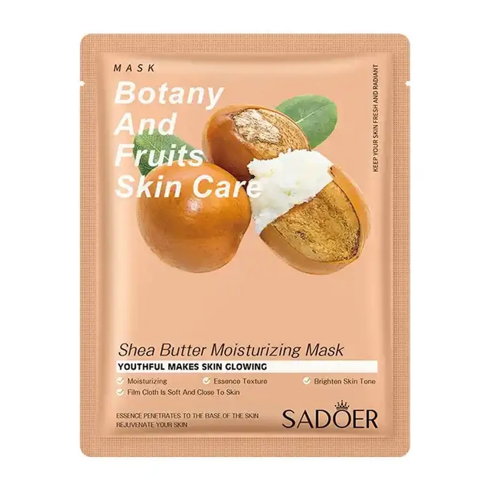 Mascarilla facial sadoer con extracto de manteca de karité para nutrir la piel, 25g / sd90160