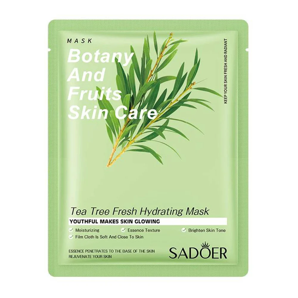 Mascarilla facial sadoer con té de árbol para una piel fresca, 25g / sd90191