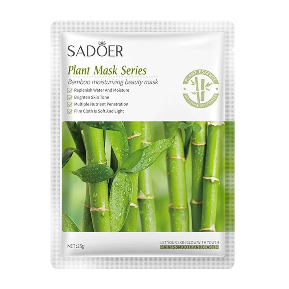 Mascarilla facial sadoer de bambú para hidratar la piel, 25g / sd90269